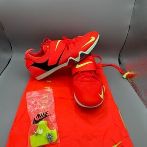Size 10.5 - Nike Zoom Pole Vault Elite Bright Crimson Lime Blast